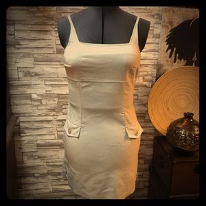 The White House Black Market Tan classic dress